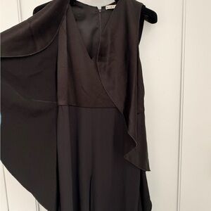 Alice + Olivia Black Draped Jumpsuit